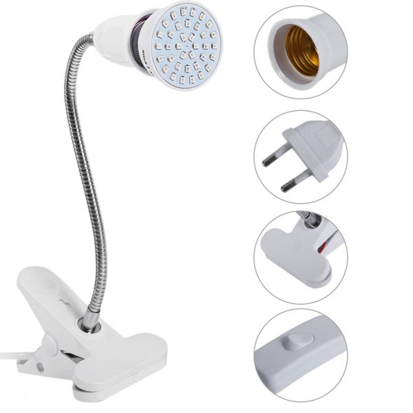 BASIC LED lampa na všetky rastliny, E27, 6W, fialová